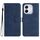 Custodia in pelle con motivo a cuore per Honor 400 Lite (blu reale)