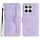 Per Honor X8c 4G Custodia in pelle con motivo a cuore (viola)