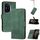 Custodia in pelle Flip Cubic Skin Feel per Honor 400 (verde)