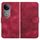 Per vivo V50 Custodia in pelle con motivo a testa di elefante in rilievo e cordino (rosso rosa) Per vivo V50 Custodia in pelle con motivo a testa di elefante in rilievo e cordino (rosso rosa)