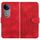 Per vivo V50 Custodia in pelle con motivo a testa di elefante in rilievo e cordino (rosso) Per vivo V50 Custodia in pelle con motivo a testa di elefante in rilievo e cordino (rosso)