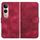 Per vivo V50 Lite 4G / 5G Custodia in pelle con motivo a testa di elefante e cordino (rosso rosa) Per vivo V50 Lite 4G / 5G Custodia in pelle con motivo a testa di elefante e cordino (rosso rosa)