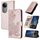 Per vivo V50 Datura Flower Embossed Flip Custodia in Pelle per Telefono (Oro Rosa) Per vivo V50 Datura Flower Embossed Flip Custodia in Pelle per Telefono (Oro Rosa)