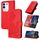 Per vivo Y29 4G Datura Flower Custodia in pelle con motivo a flip (rosso)