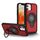 Per iPhone 12 Custodia magnetica per telefono con supporto ad anello (rosso) Per iPhone 12 Custodia magnetica per telefono con supporto ad anello (rosso)