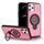 Per iPhone 12 Pro Max Custodia magnetica per telefono con supporto ad anello (rosa brillante) Per iPhone 12 Pro Max Custodia magnetica per telefono con supporto ad anello (rosa brillante)