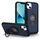 Per iPhone 13 Custodia magnetica con supporto ad anello (blu)