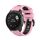 Per Garmin QuickFit 20mm Kalebol Cinturino in silicone bicolore (rosa nero) Per Garmin QuickFit 20mm Kalebol Cinturino in silicone bicolore (rosa nero)