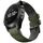 Per Garmin QuickFit 22mm Kalebol Cinturino in silicone traspirante bicolore (verde militare) Per Garmin QuickFit 22mm Kalebol Cinturino in silicone traspirante bicolore (verde militare)