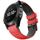 Per Garmin QuickFit 26mm Kalebol Cinturino in silicone traspirante bicolore (rosso nero) Per Garmin QuickFit 26mm Kalebol Cinturino in silicone traspirante bicolore (rosso nero)