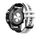 Per Garmin QuickFit 22mm Kalebol Cinturino in silicone a due strati (bianco nero) Per Garmin QuickFit 22mm Kalebol Cinturino in silicone a due strati (bianco nero)