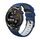 Cinturino per orologio in silicone universale Kalebol da 20 mm con tre file di fori (blu bianco) Cinturino per orologio in silicone universale Kalebol da 20 mm con tre file di fori (blu bianco)