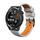Cinturino per orologio in silicone universale a tre file Kalebol da 22 mm (bianco arancione) Cinturino per orologio in silicone universale a tre file Kalebol da 22 mm (bianco arancione)