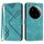 Per Xiaomi 15 Ultra Line Pattern Custodia in pelle con motivo Skin Feel (azzurro chiaro)