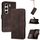 Per Tecno Camon 40 Pro 4G Custodia in pelle con effetto pelle cubica Flip (marrone)