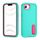 Per iPhone 16e Custodia per telefono in silicone + PC robusto con supporto (verde chiaro + rosso rosa) Per iPhone 16e Custodia per telefono in silicone + PC robusto con supporto (verde chiaro + rosso rosa)