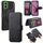 Per Motorola Moto G35 CaseNeo MagSafe RFID Anti-furto Retro Custodia in pelle per telefono (nero) Per Motorola Moto G35 CaseNeo MagSafe RFID Anti-furto Retro Custodia in pelle per telefono (nero)