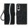 Per Samsung Galaxy S25 Edge 5G Custodia in pelle con glitter e pellicola protettiva (nera) Per Samsung Galaxy S25 Edge 5G Custodia in pelle con glitter e pellicola protettiva (nera)