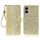 Per Samsung Galaxy S25 Edge 5G Custodia in pelle con glitter e pellicola protettiva (oro) Per Samsung Galaxy S25 Edge 5G Custodia in pelle con glitter e pellicola protettiva (oro)