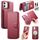 Per iPhone 12 / 12 Pro CaseNeo Finger Grip Strap MagSafe Custodia in pelle per telefono (rosso) Per iPhone 12 / 12 Pro CaseNeo Finger Grip Strap MagSafe Custodia in pelle per telefono (rosso)