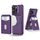 Per iPhone 16 Pro Max 2-in-1 Custodia magnetica MagSafe in pelle con retro per telefono (viola)