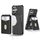 Per iPhone 16 2-in-1 Custodia magnetica MagSafe in pelle con retro per telefono (nero)