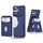 Per iPhone 16 2-in-1 Custodia magnetica con retro in pelle MagSafe (blu)