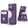 Per iPhone 16 2-in-1 Custodia magnetica MagSafe in pelle con retro per telefono (viola)