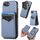 Per iPhone 16e Custodia per telefono con cerniera verticale in fibra di carbonio MagSafe (blu) Per iPhone 16e Custodia per telefono con cerniera verticale in fibra di carbonio MagSafe (blu)