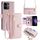 Per OPPO Reno13 F 5G / 4G Custodia per telefono in pelle con cerniera a tracolla con texture di pecora (rosa) Per OPPO Reno13 F 5G / 4G Custodia per telefono in pelle con cerniera a tracolla con texture di pecora (rosa)