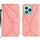 Custodia per telefono in pelle goffrata con cuciture per Honor 400 Lite (rosa) Custodia per telefono in pelle goffrata con cuciture per Honor 400 Lite (rosa)