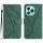 Custodia per telefono in pelle goffrata con cuciture per Honor 400 Lite (verde) Custodia per telefono in pelle goffrata con cuciture per Honor 400 Lite (verde)