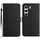 Custodia in pelle con trama a griglia rombica per Tecno Camon 40 4G (nera)