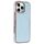 Per iPhone 16 Pro Max Custodia per telefono MagSafe in pelle con adesivo laterale morbido galvanizzato (azzurro cielo)