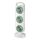 Semplice ventilatore a tripla turbina con design grande, ventilatore da tavolo con ricarica USB, portatile, per la casa e l'esterno, dormitorio (bianco-verde) Semplice ventilatore a tripla turbina con design grande, ventilatore da tavolo con ricarica USB, portatile, per la casa e l'esterno, dormitorio (bianco-verde)