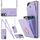Per Samsung Galaxy S25 Edge 5G Custodia per telefono con trama rombica e cordino lungo (viola chiaro)