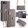 Per iPhone 16e Custodia per telefono in pelle con cerniera a tracolla con texture di pecora (grigio) Per iPhone 16e Custodia per telefono in pelle con cerniera a tracolla con texture di pecora (grigio)