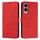 Per Samsung Galaxy S25 Edge 5G Custodia in pelle con stampa a cuore e cordino lungo (rosso)