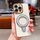 Per iPhone 13 Pro Charm Eye Custodia per telefono con supporto in metallo galvanico (argento) Per iPhone 13 Pro Charm Eye Custodia per telefono con supporto in metallo galvanico (argento)