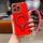 Per iPhone 13 Pro Charm Eye Custodia per telefono con supporto in metallo galvanico con cordino (rosso) Per iPhone 13 Pro Charm Eye Custodia per telefono con supporto in metallo galvanico con cordino (rosso)