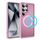 Per Samsung Galaxy S25 Ultra 5G Custodia protettiva per obiettivo hardware MagSafe magnetica per PC ibrido in TPU per telefono (rosa) Per Samsung Galaxy S25 Ultra 5G Custodia protettiva per obiettivo hardware MagSafe magnetica per PC ibrido in TPU per telefono (rosa)