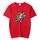 Maglietta a maniche corte con scollo rotondo e stampa con giocatore di basket, stampa su richiesta, taglia: XL (rosso) Maglietta a maniche corte con scollo rotondo e stampa con giocatore di basket, stampa su richiesta, taglia: XL (rosso)