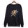 Felpa girocollo casual larga con stampa giocatore di basket, stampa su richiesta, taglia: XL (nero) Felpa girocollo casual larga con stampa giocatore di basket, stampa su richiesta, taglia: XL (nero)