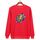 Felpa girocollo casual larga con stampa giocatore di basket, stampa su richiesta, taglia: XXXL (rosso) Felpa girocollo casual larga con stampa giocatore di basket, stampa su richiesta, taglia: XXXL (rosso)
