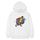 Felpa con cappuccio in pile stampato con giocatore di basket, stampa su richiesta, taglia: S (bianco) Felpa con cappuccio in pile stampato con giocatore di basket, stampa su richiesta, taglia: S (bianco)