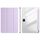 Custodia per tablet in pelle acrilica trasparente a 3 pieghe per Honor Pad 9 (viola taro) Custodia per tablet in pelle acrilica trasparente a 3 pieghe per Honor Pad 9 (viola taro)