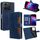 Per TCL 503 4G Custodia in pelle con fibbia magnetica Skin Feel (blu)