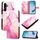 Per Samsung Galaxy M16 5G / F16 5G PT003 Custodia in pelle con motivo in marmo (rosa, viola, oro) Per Samsung Galaxy M16 5G / F16 5G PT003 Custodia in pelle con motivo in marmo (rosa, viola, oro)