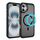 Per iPhone 16 Custodia protettiva per obiettivo hardware MagSafe Magnetic PC Hybrid TPU per telefono (nero)
