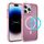 Per iPhone 14 Pro Max Custodia protettiva per obiettivo hardware MagSafe magnetica per PC ibrido in TPU (rosa) Per iPhone 14 Pro Max Custodia protettiva per obiettivo hardware MagSafe magnetica per PC ibrido in TPU (rosa)